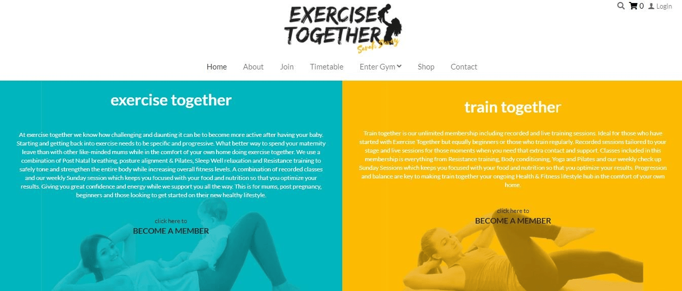 健身網站範例四 健身網站範例四